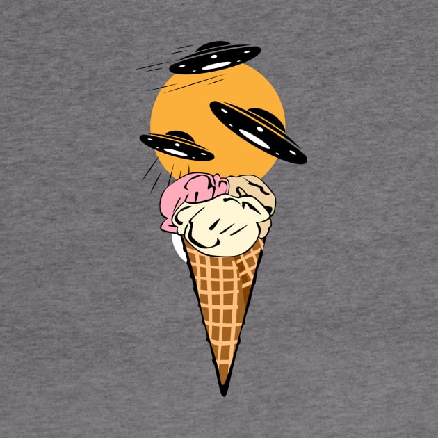 Ice cream UFO design by Art-Julia